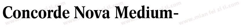 Concorde Nova Medium字体转换